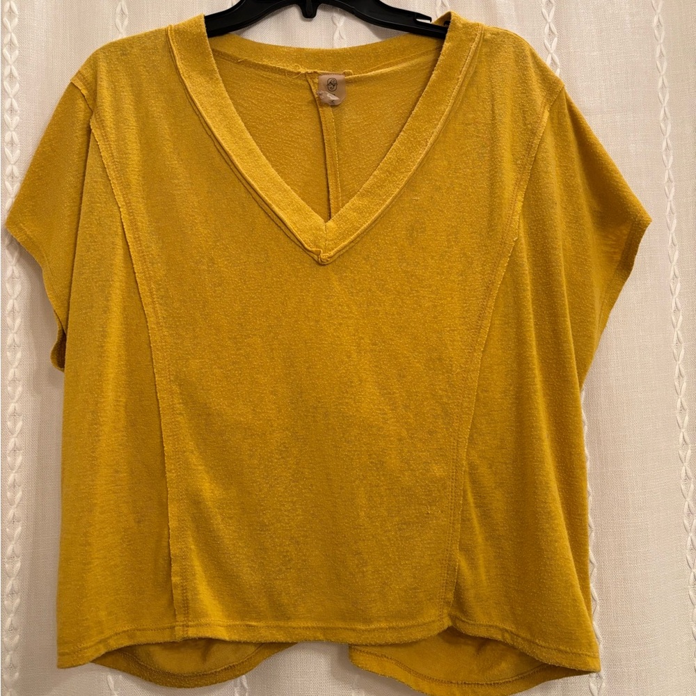 Altar’d State Revival Mustard Yellow Top